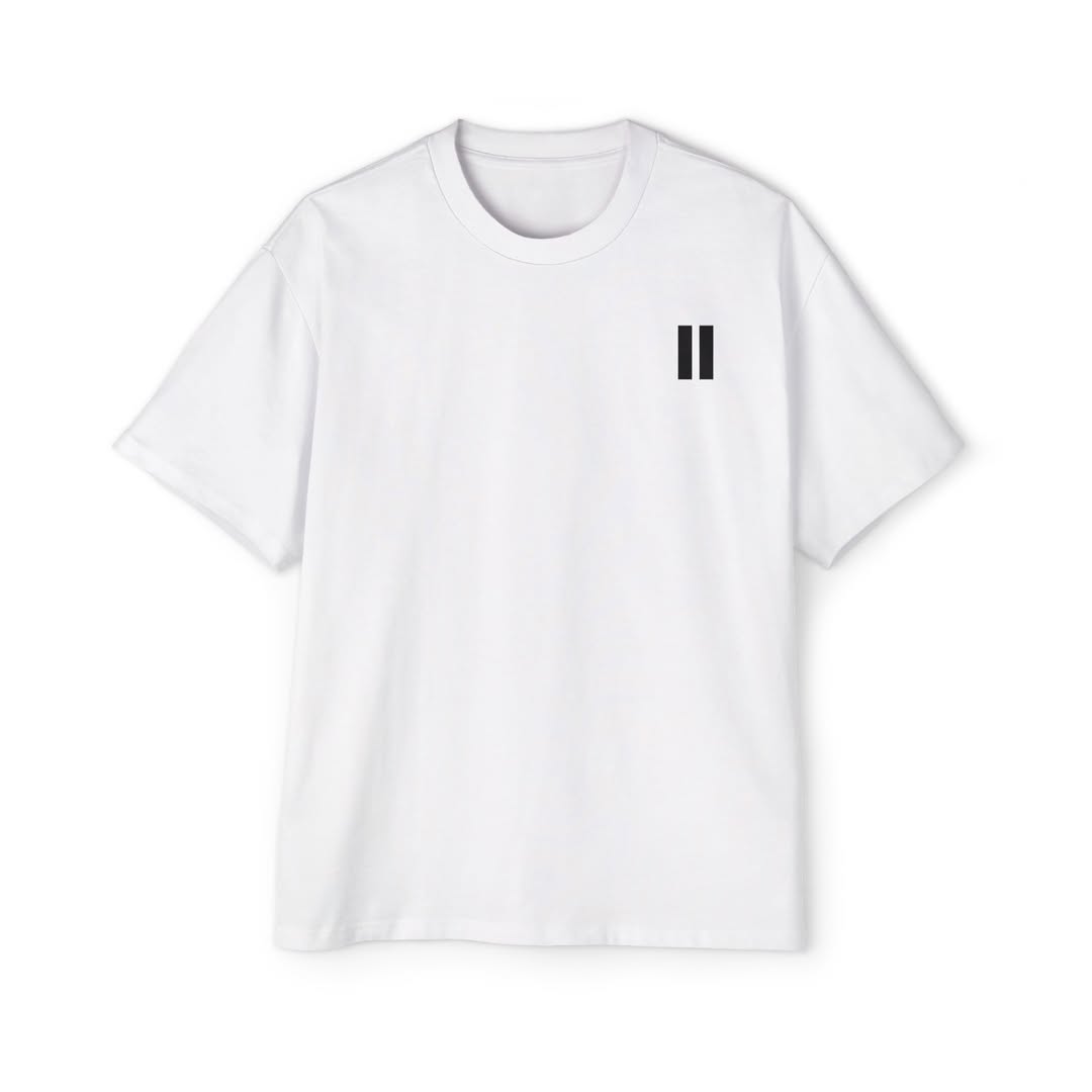Plain Main Logo Oversized T-Shirt White