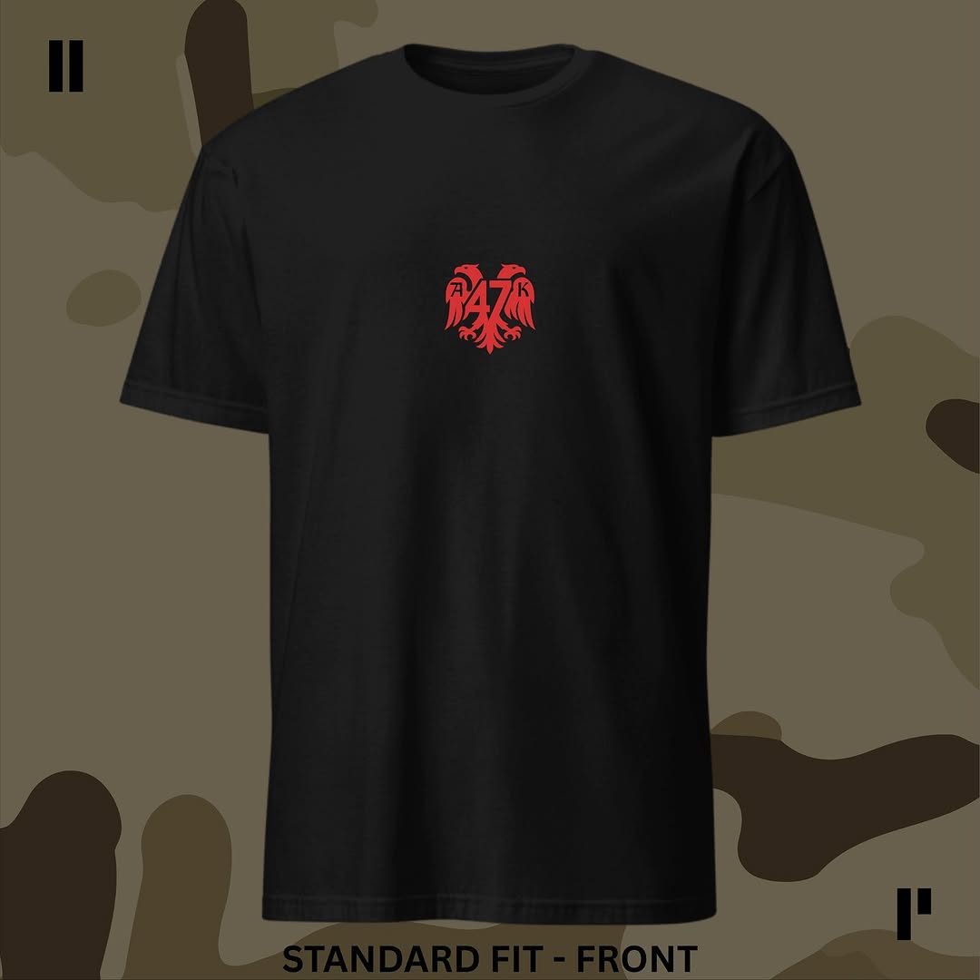 ‘AK47 EAGLE’ Rework STANDARD T-Shirt (BLACK) Front