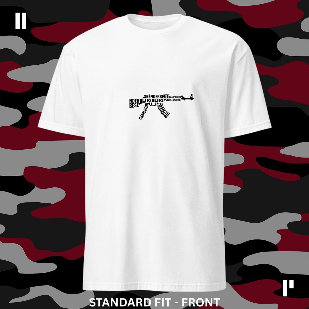 ‘AK47 CLASSIC’ Rework STANDARD T-Shirt (WHITE) Front
