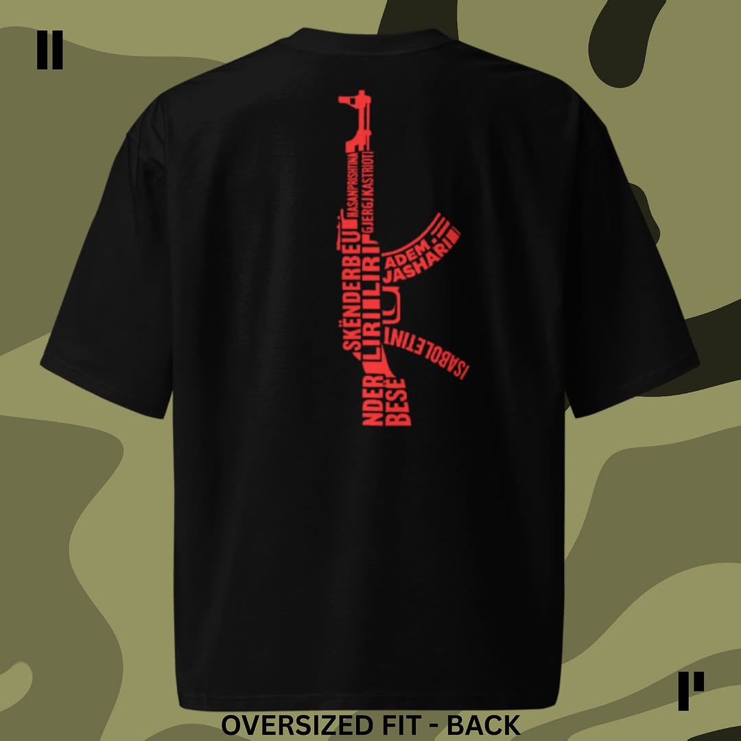 ‘AK47 CLASSIC’ Rework OVERSIZED T-Shirt (BLACK) Back