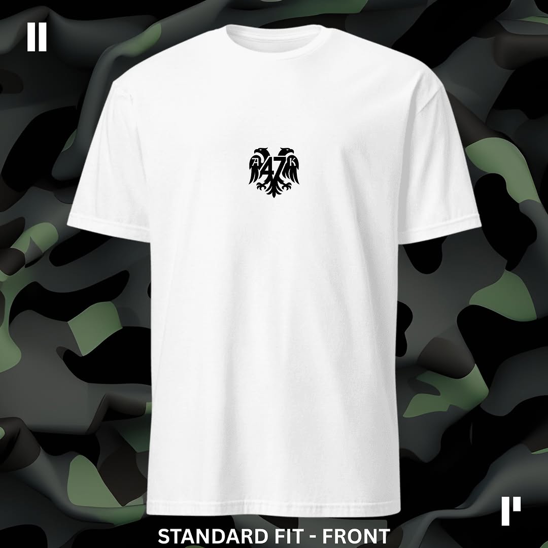 ‘AK47 EAGLE’ Rework STANDARD T-Shirt (WHITE) Front